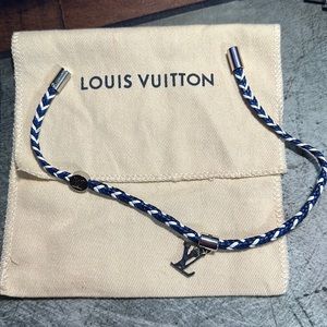 Louis Vuitton Blue Tie Bracelet